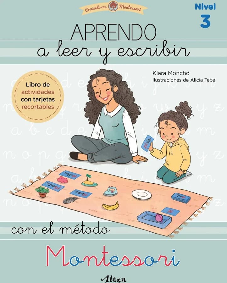 Portada de Aprendo a leer y escribir con el método Montessori (Nivel 3)