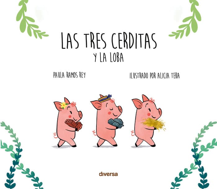 Portada de Las tres cerditas y la loba